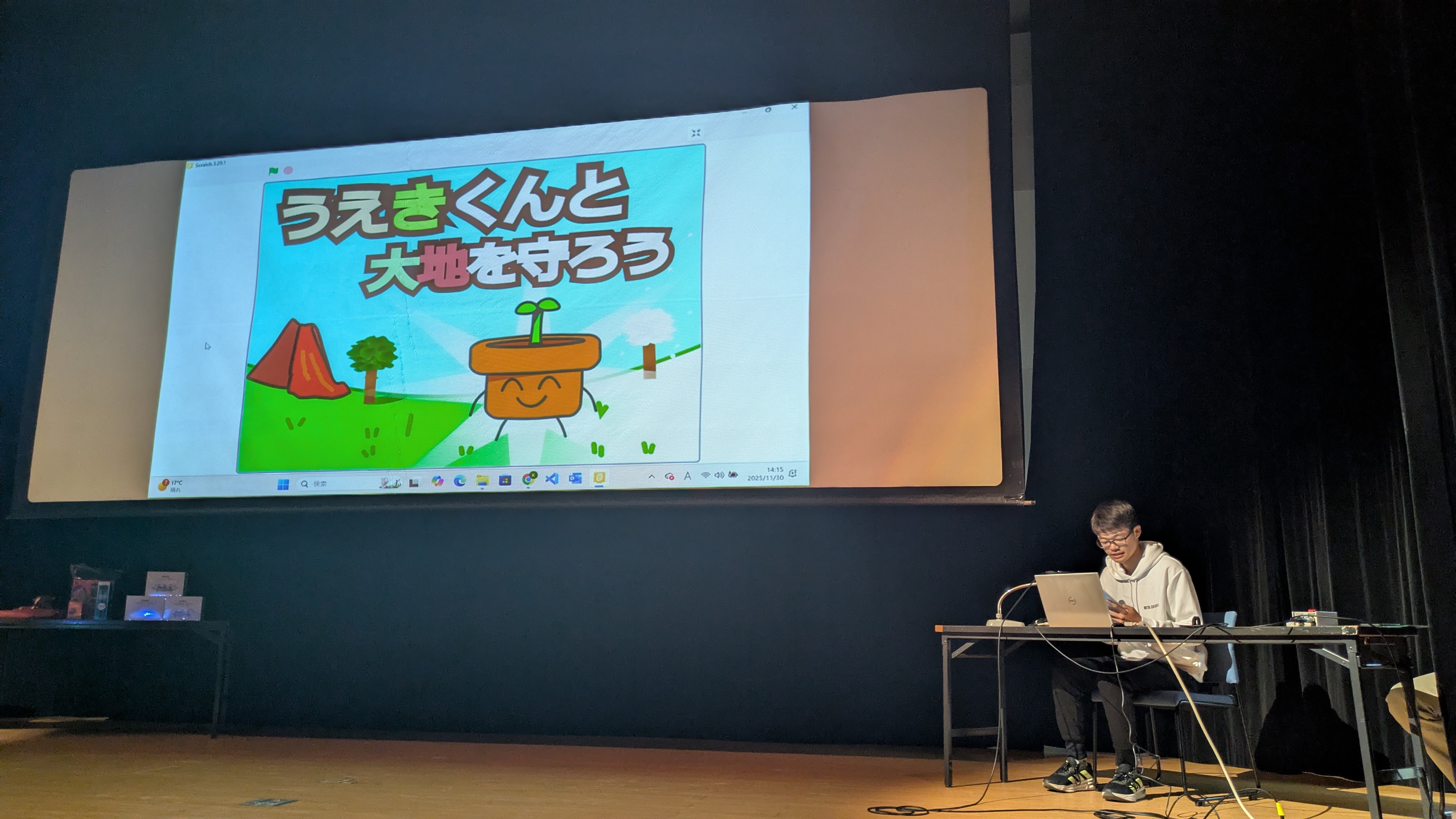 チームで取り組む様子